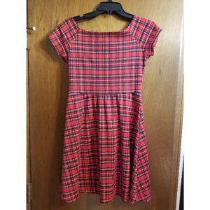 Modcloth plaid grunge babydoll dress